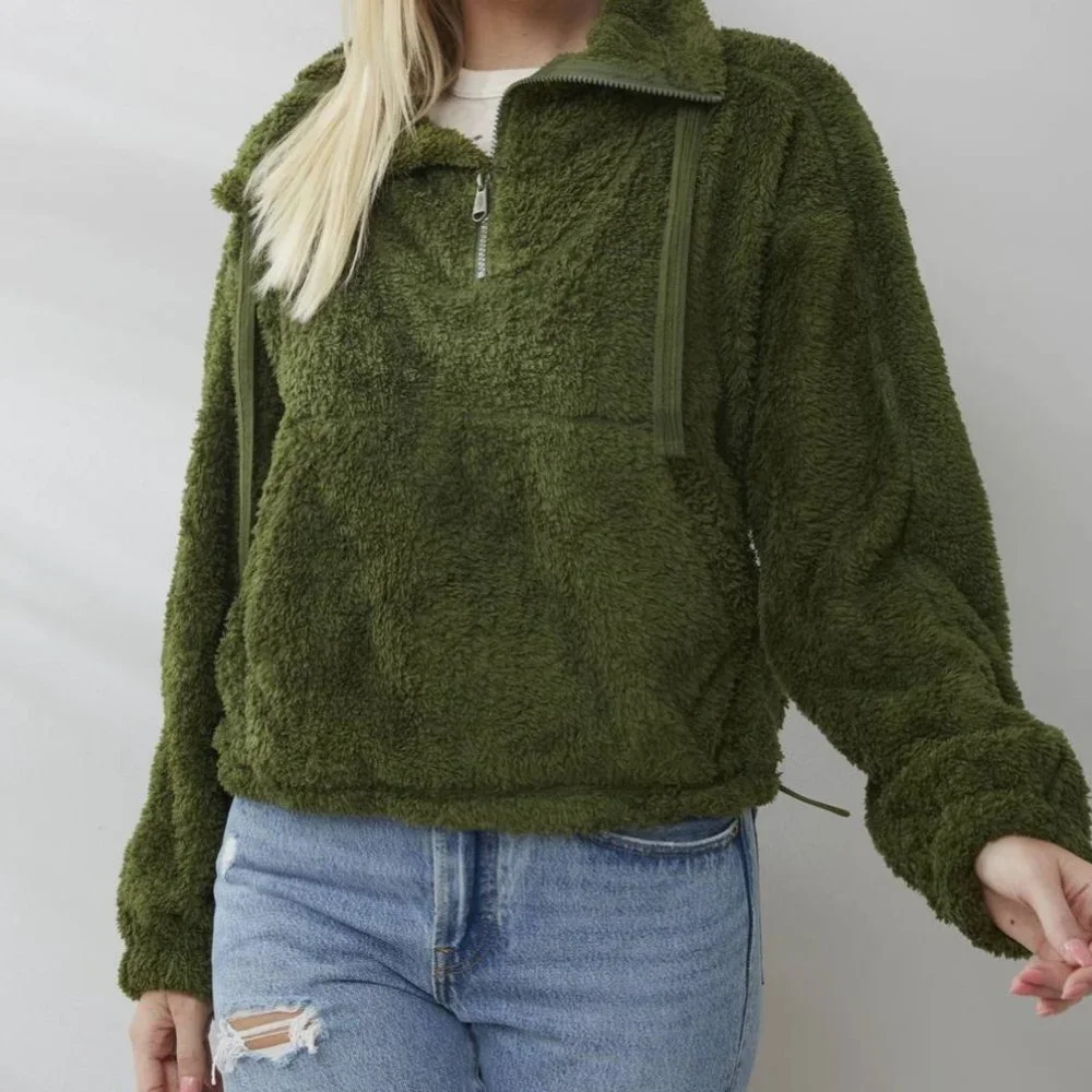 Free People Fleece Pullover Size S